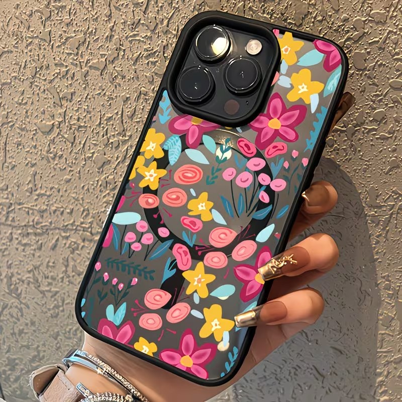 Plants X - Kolorowe, kwiatowe, magnetyczne etui na telefon