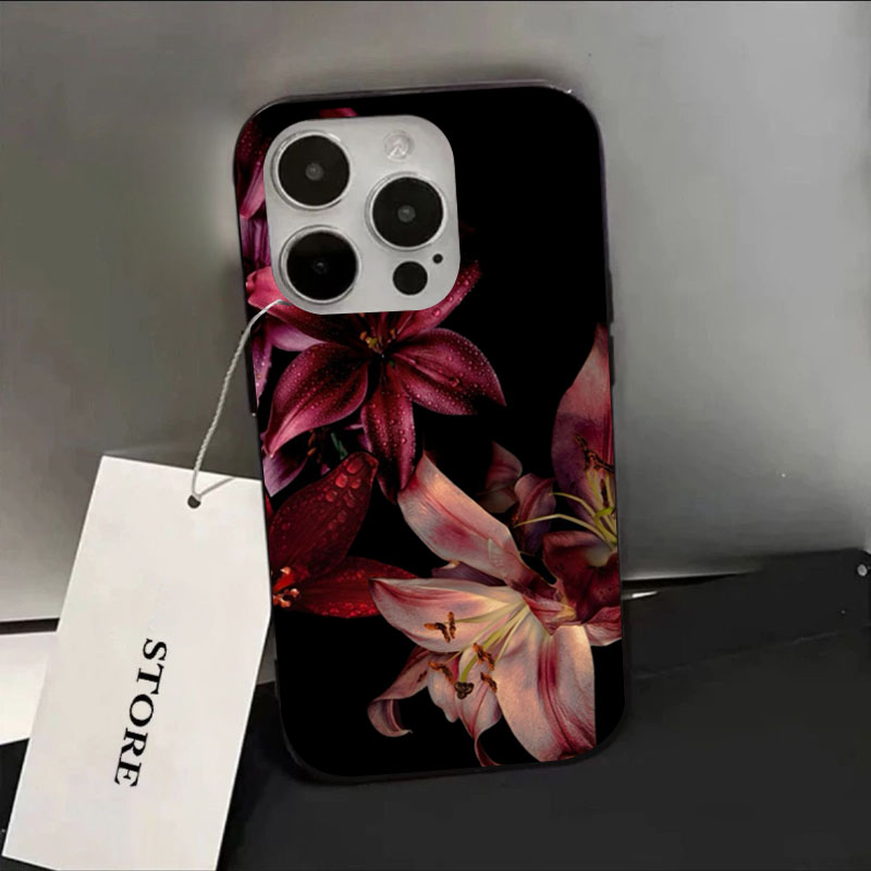 Plants X - Eleganckie etui na telefon z czerwoną