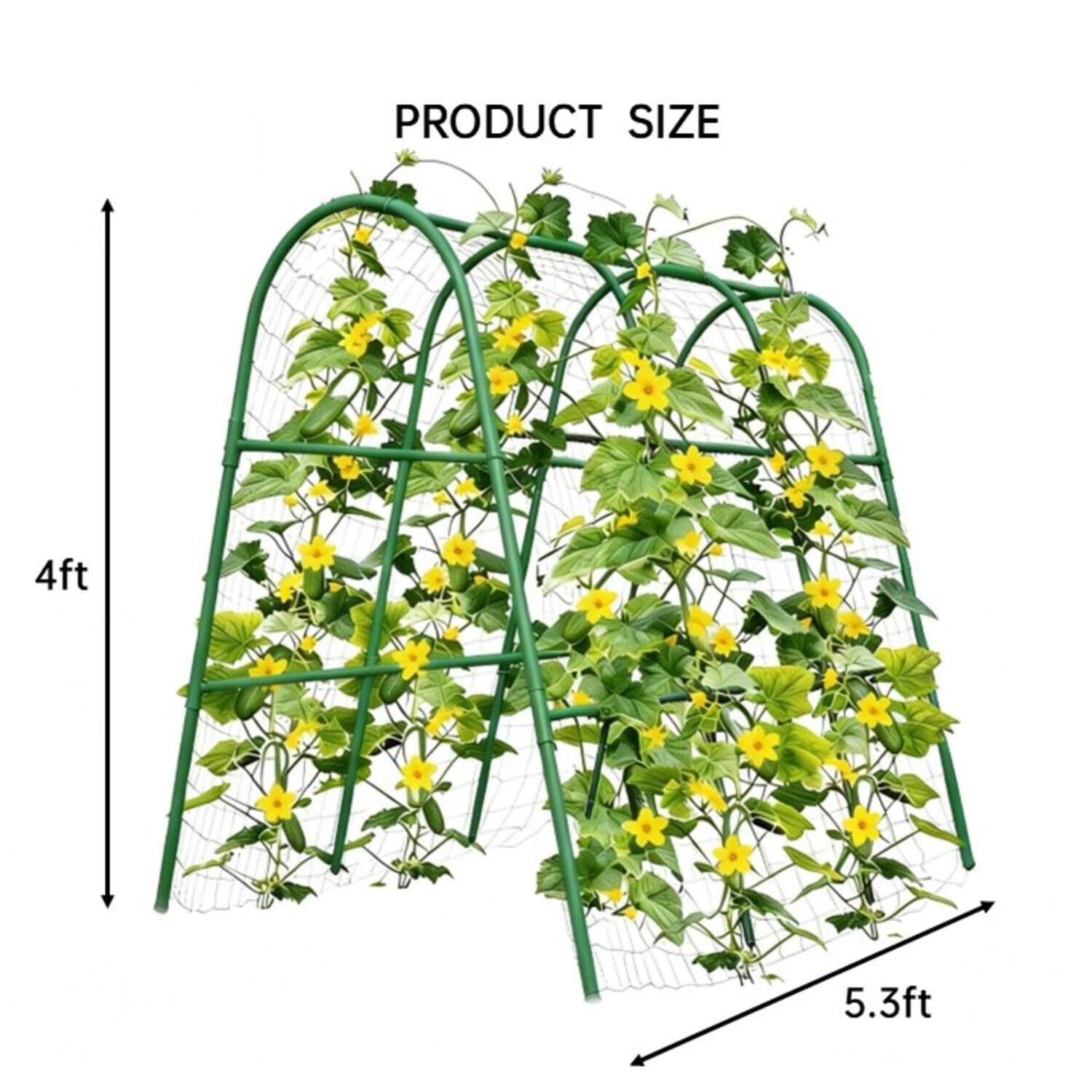 Łuk ogrodowy 4x5.3FT do podwyż – Plants X recenzja i cena