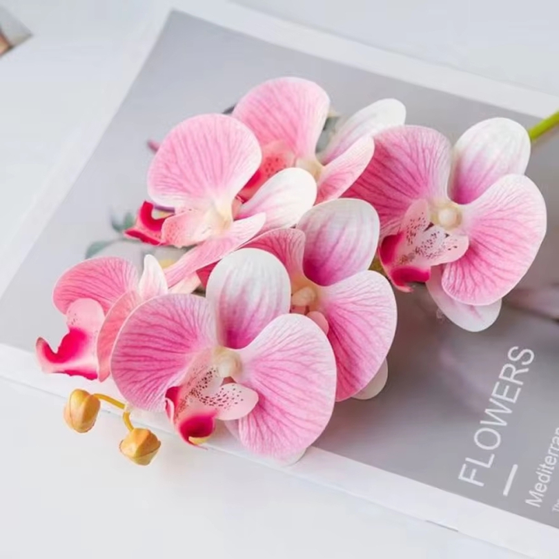 3D sztuczne kwiaty plastikowy  – Orchid Phalaenopsis recenzja i cena