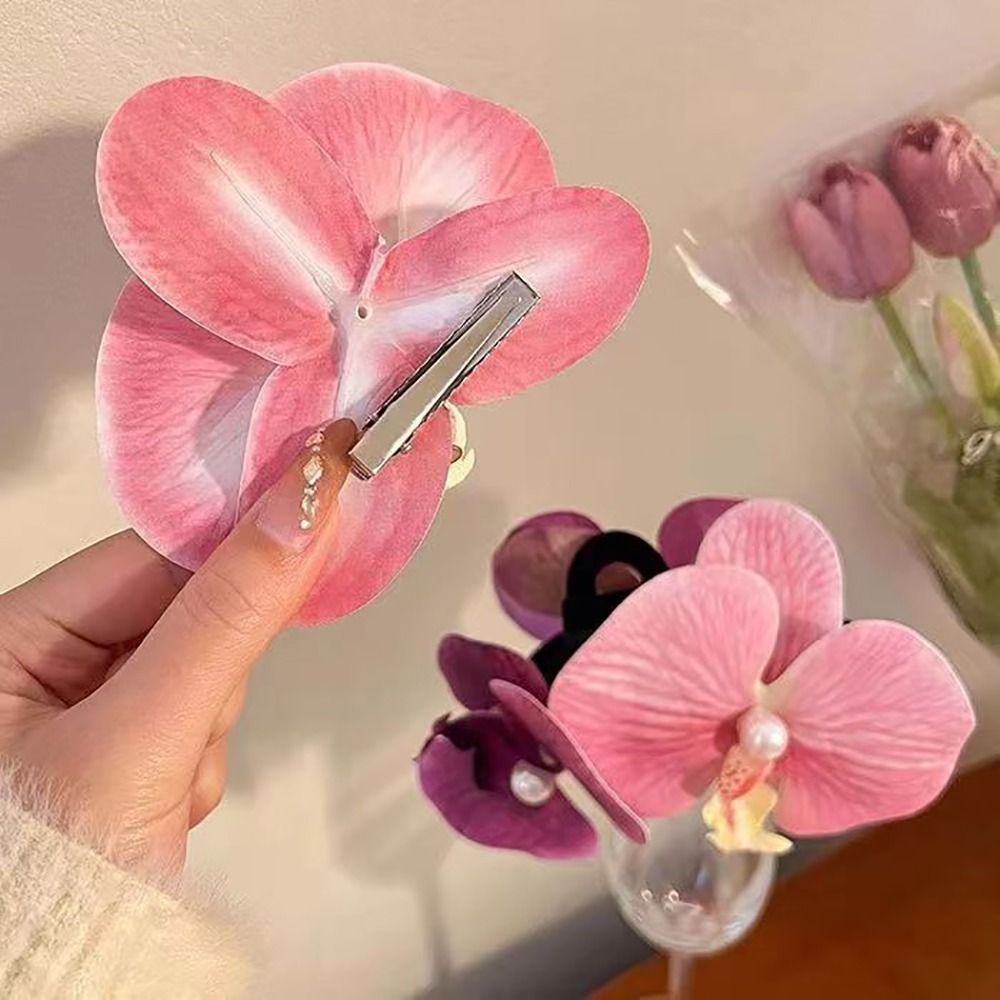 1 szt. Klips fryzjerski spinka – Orchid Phalaenopsis recenzja i cena