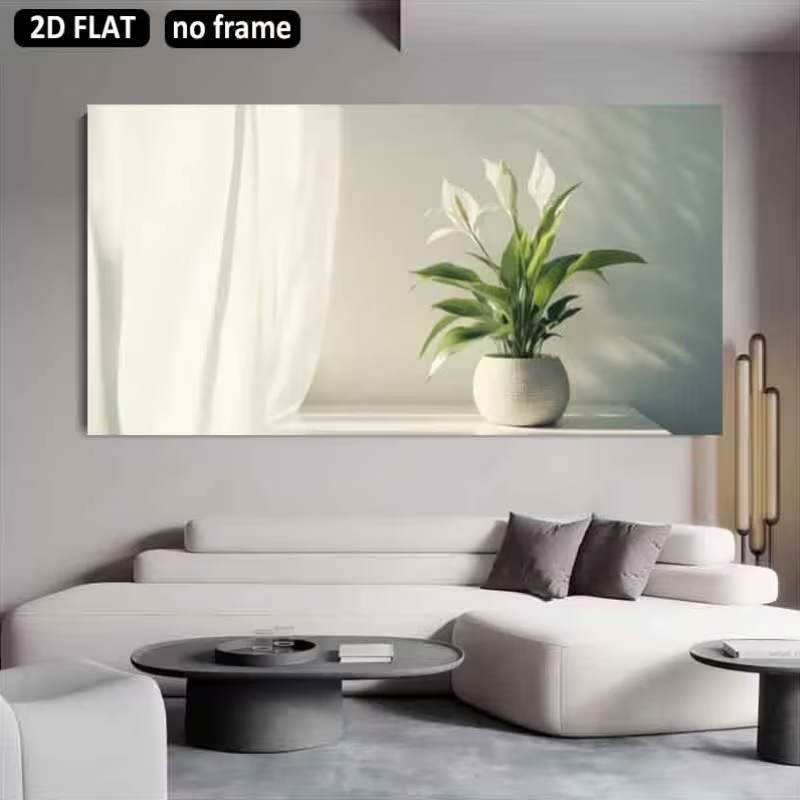 1 szt. (Bez ramy), płaski obra – Peace Lily White recenzja i cena