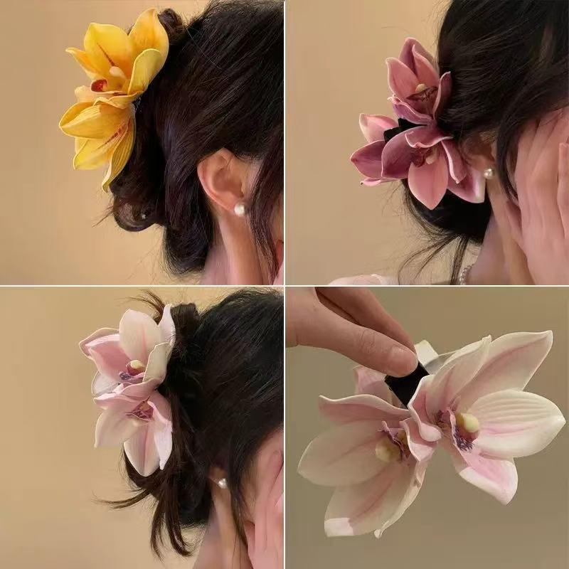 Duża spinka do włosów w kształ – Orchid Phalaenopsis recenzja i cena
